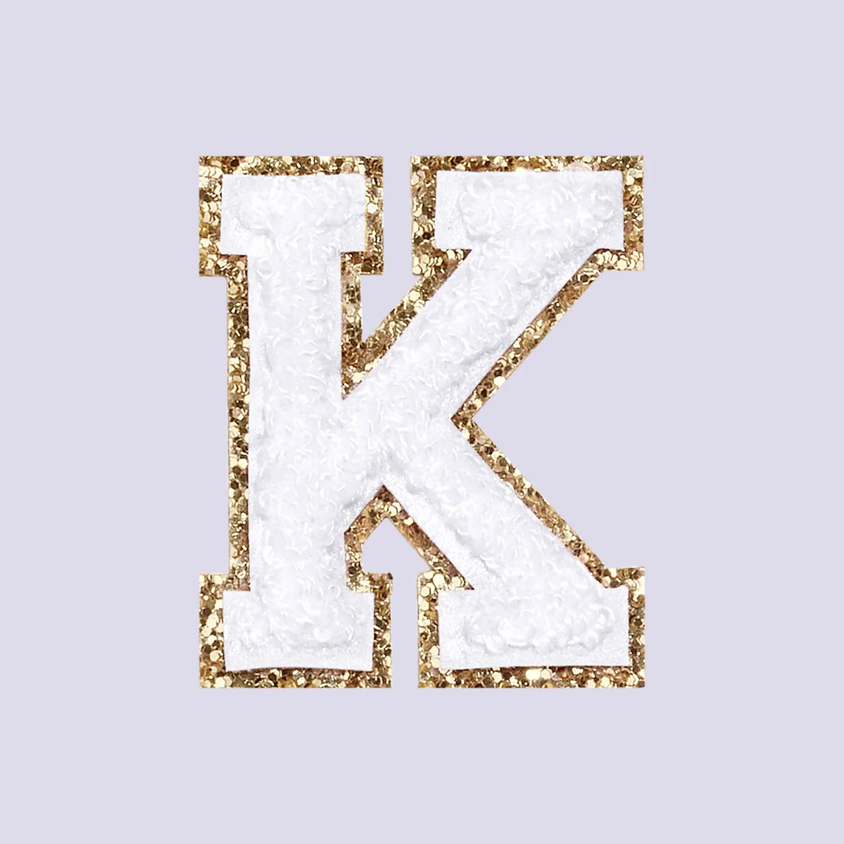 Chenille Letter K Patch