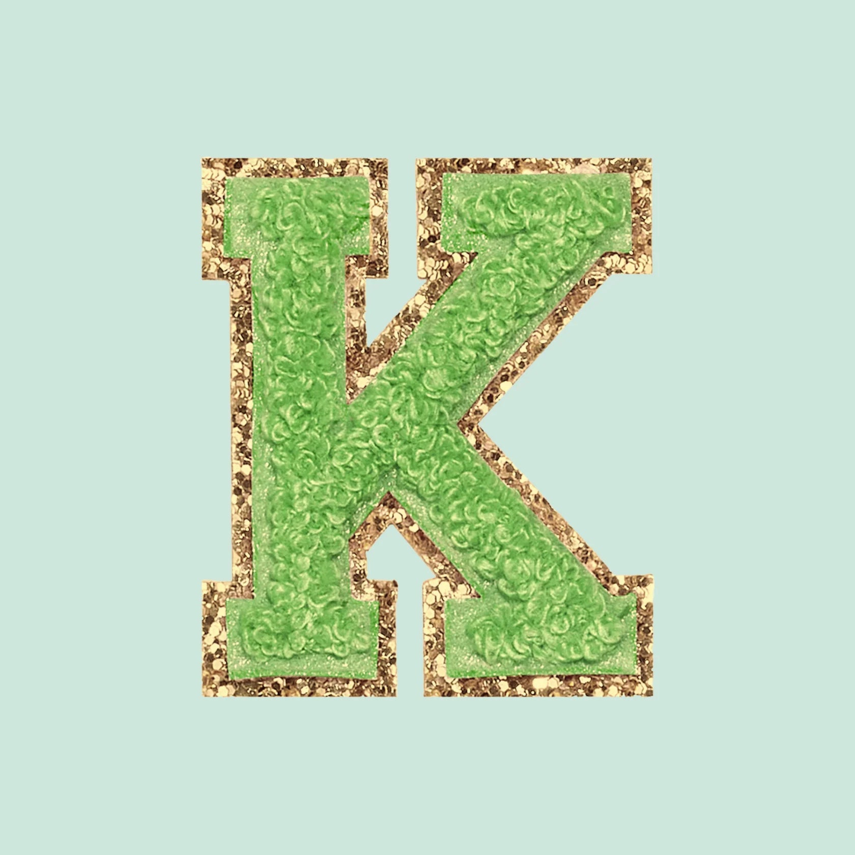 Chenille Letter K Patch