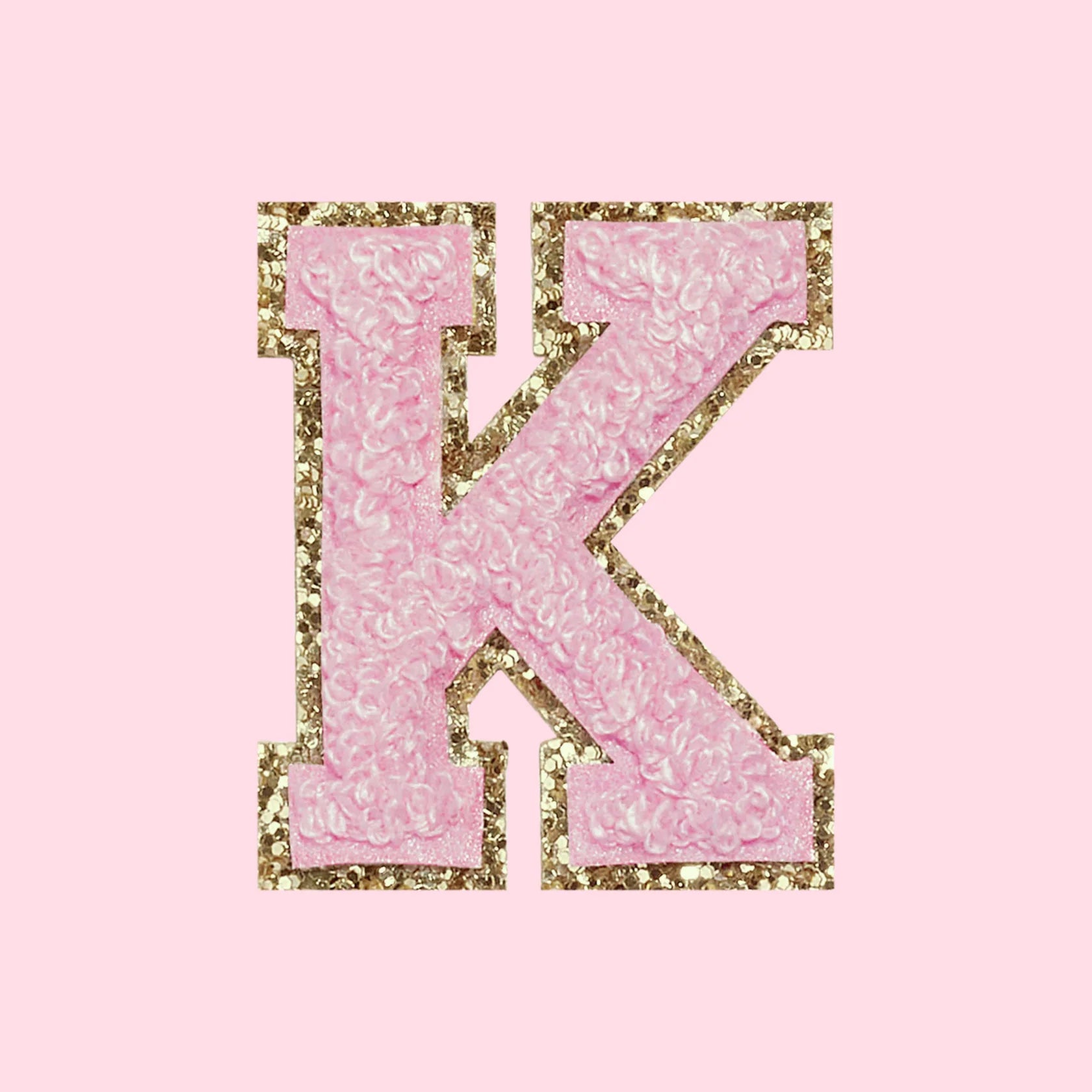 Chenille Letter K Patch