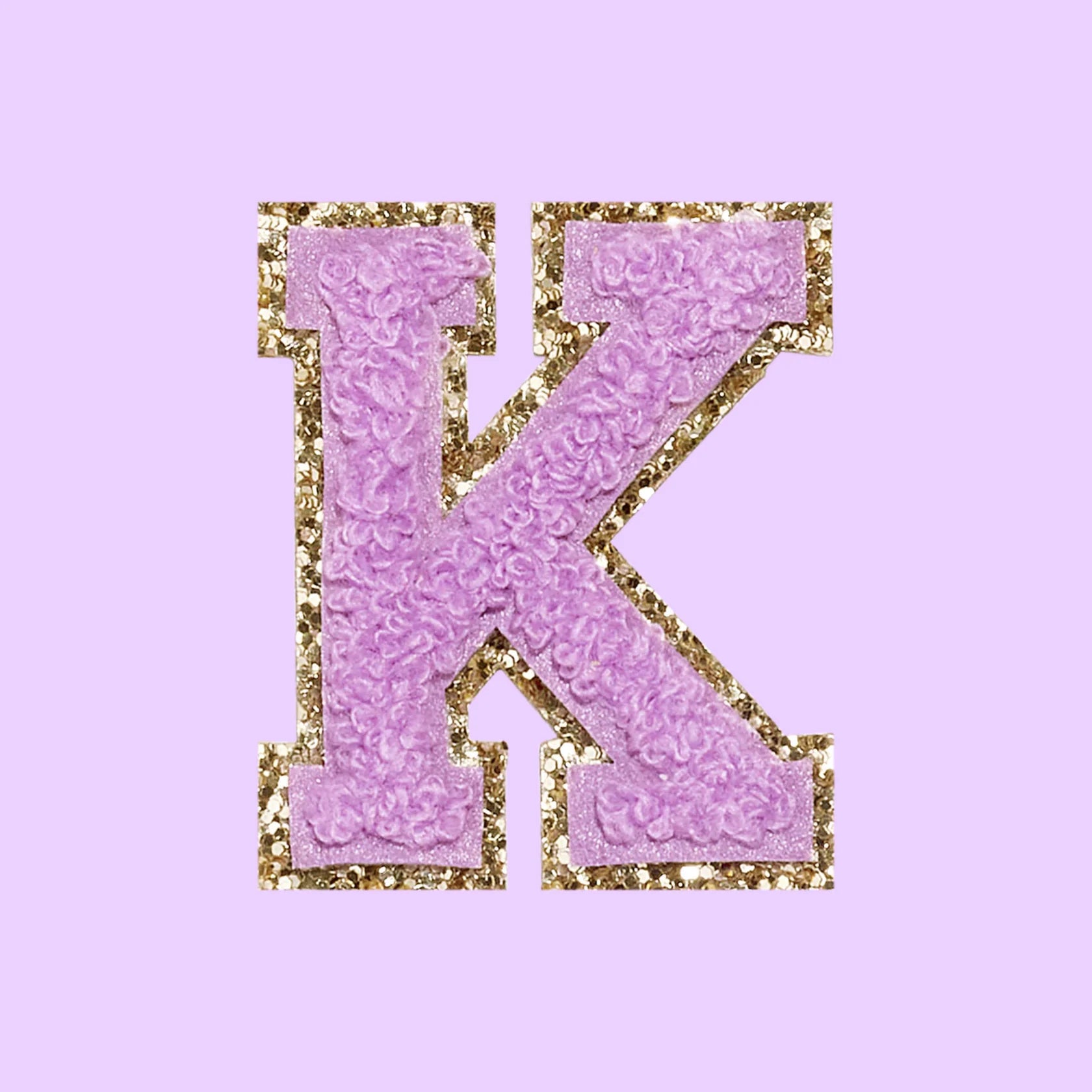 Chenille Letter K Patch