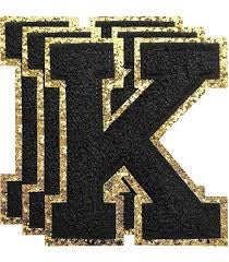 Chenille Letter K Patch