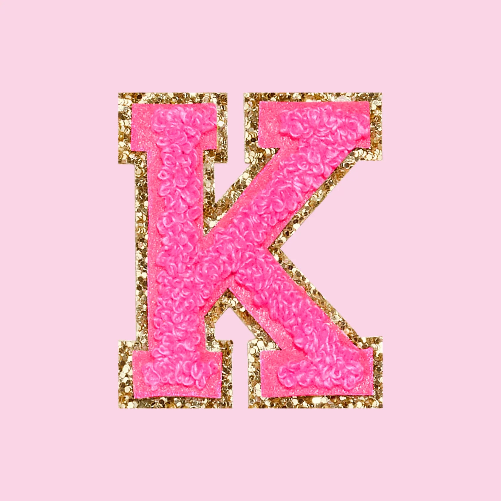 Chenille Letter K Patch