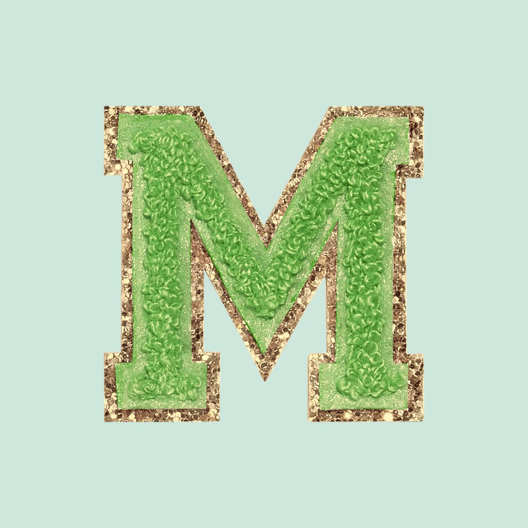 Chenille Letter M Patch