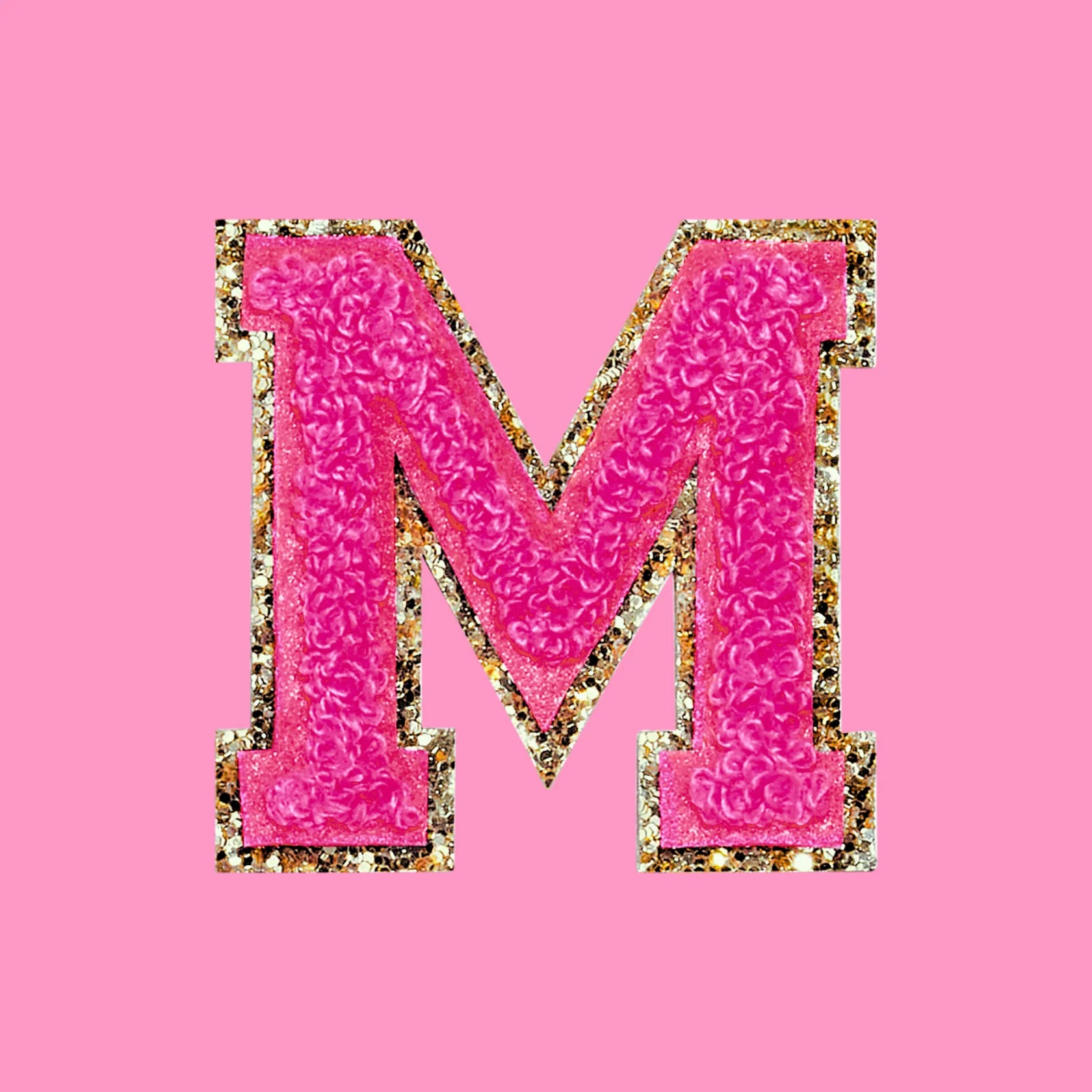 Chenille Letter M Patch