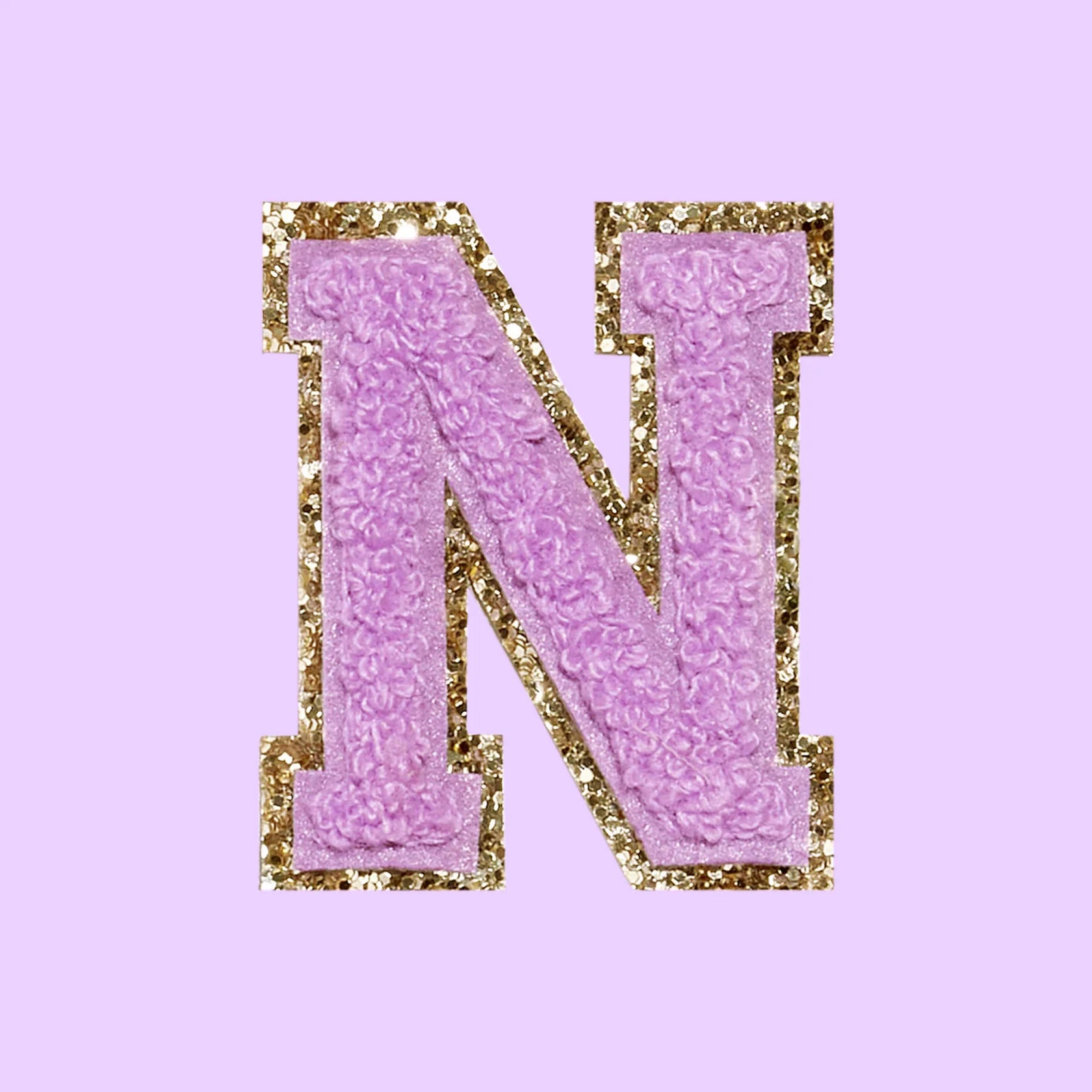 Chenille Letter N Patch