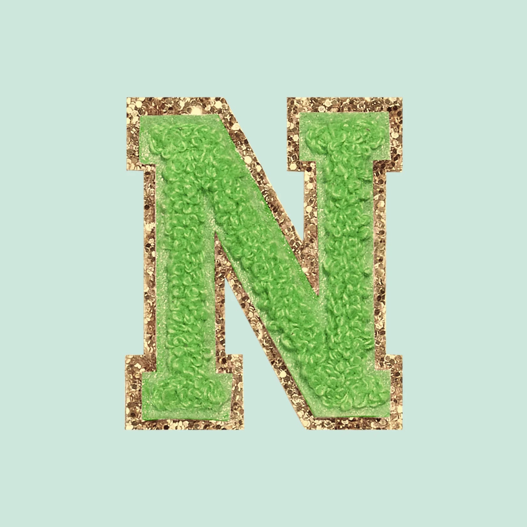 Chenille Letter N Patch