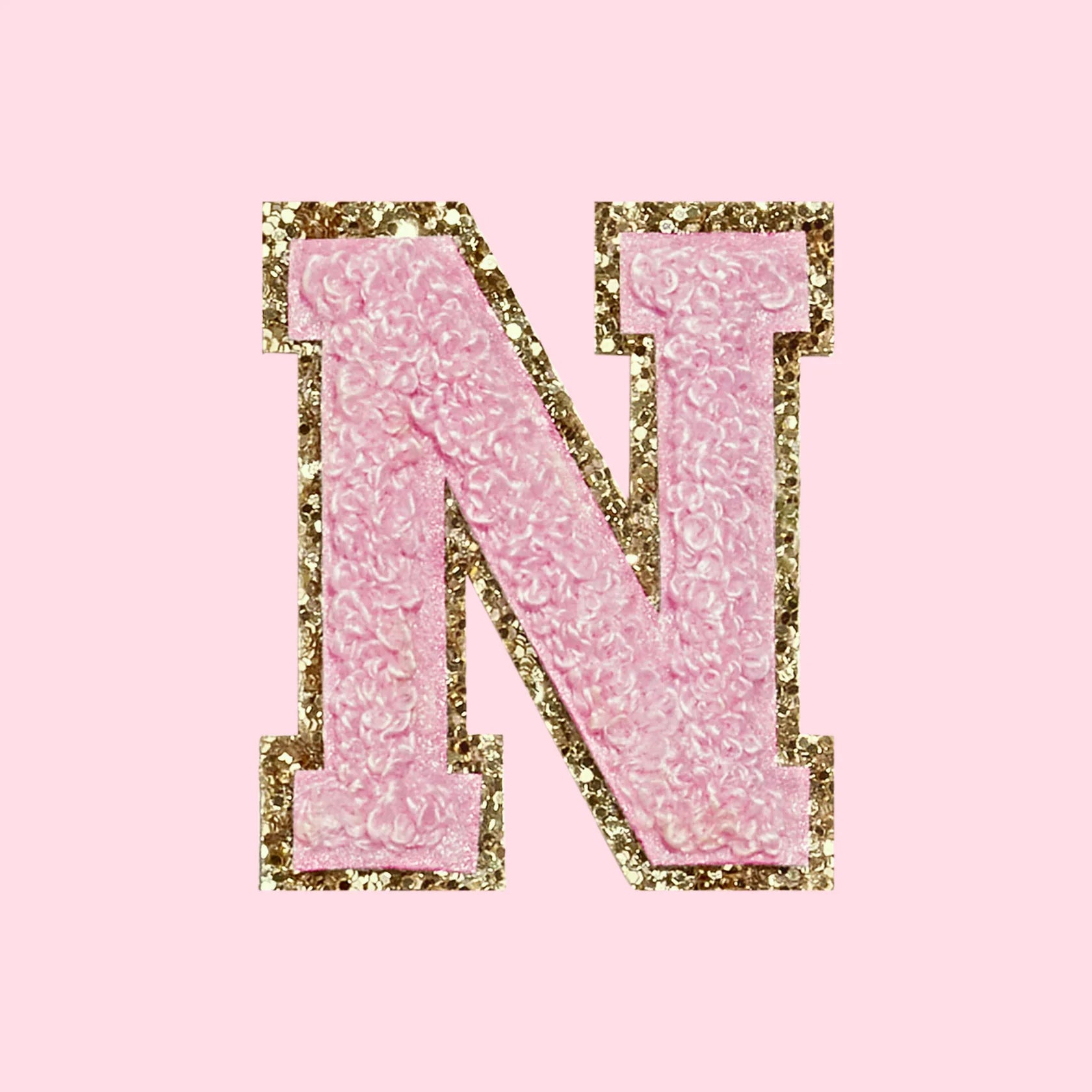 Chenille Letter N Patch