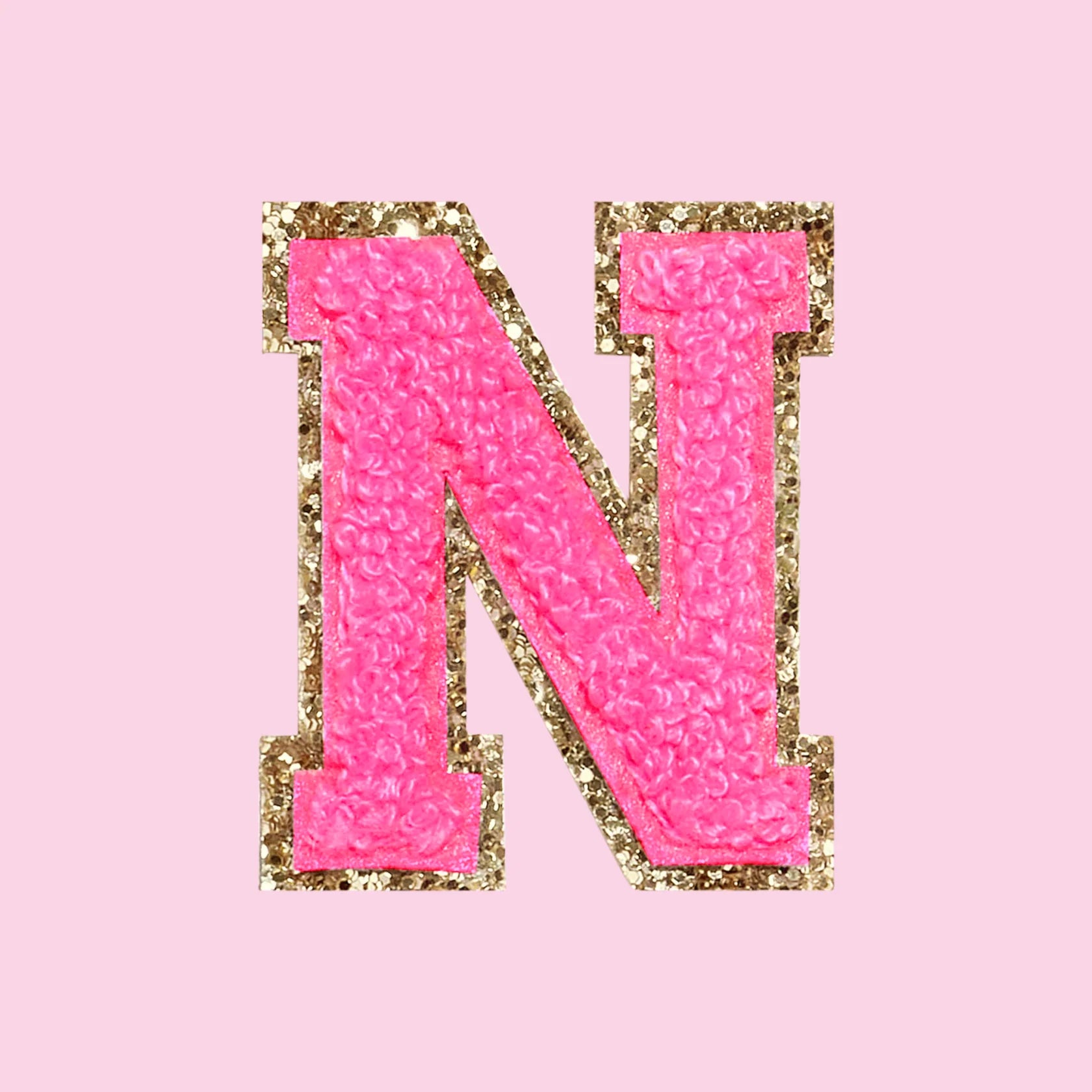 Chenille Letter N Patch