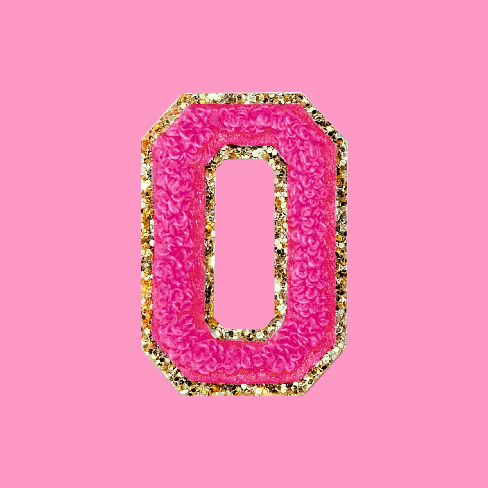 Chenille Letter O Patch