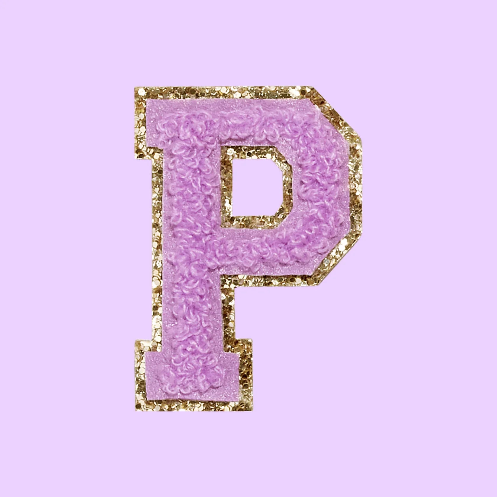 Chenille Letter P Patch