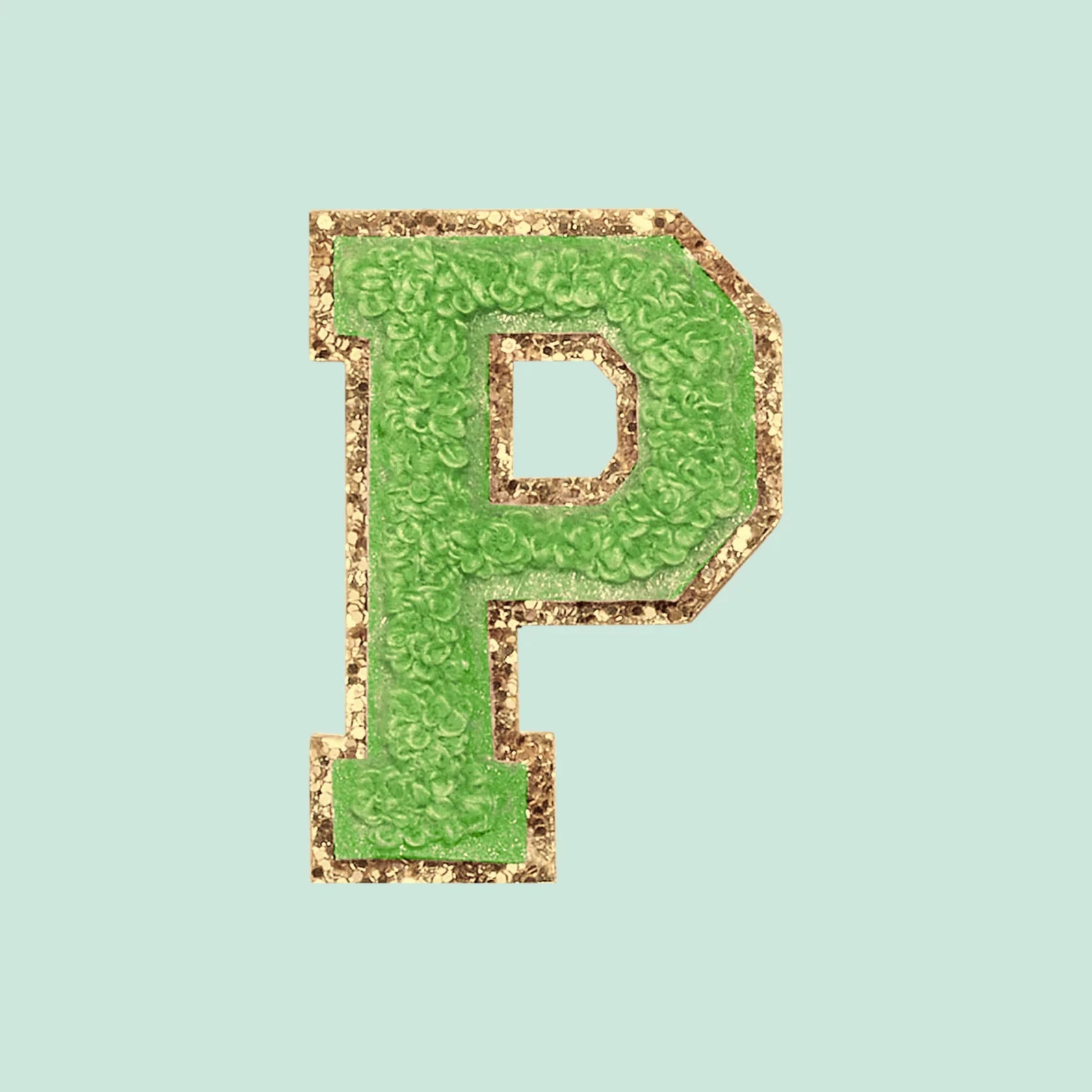 Chenille Letter P Patch