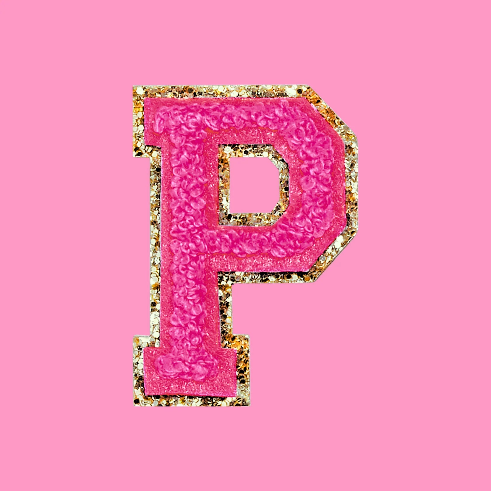 Chenille Letter P Patch