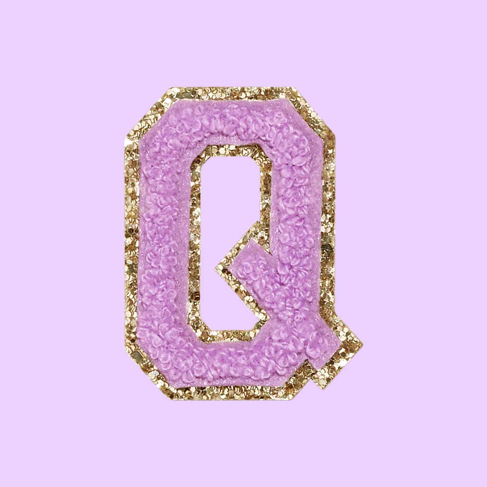 Chenille Letter Q Patch