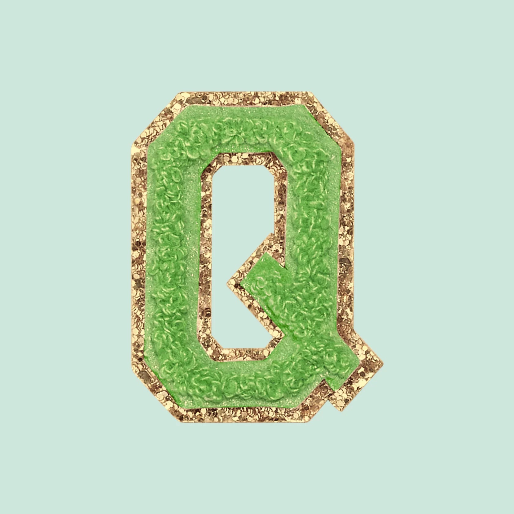 Chenille Letter Q Patch