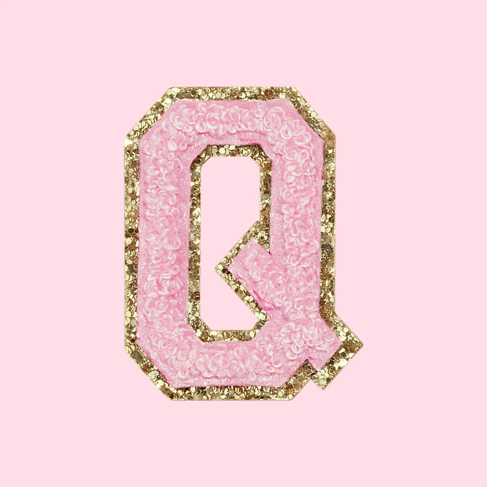 Chenille Letter Q Patch