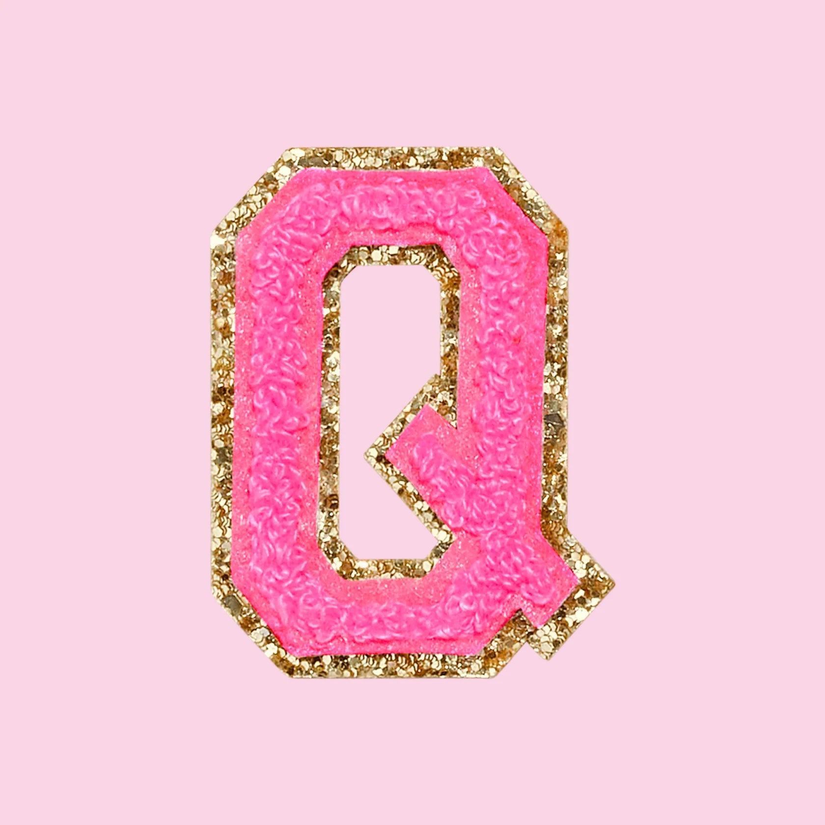 Chenille Letter Q Patch
