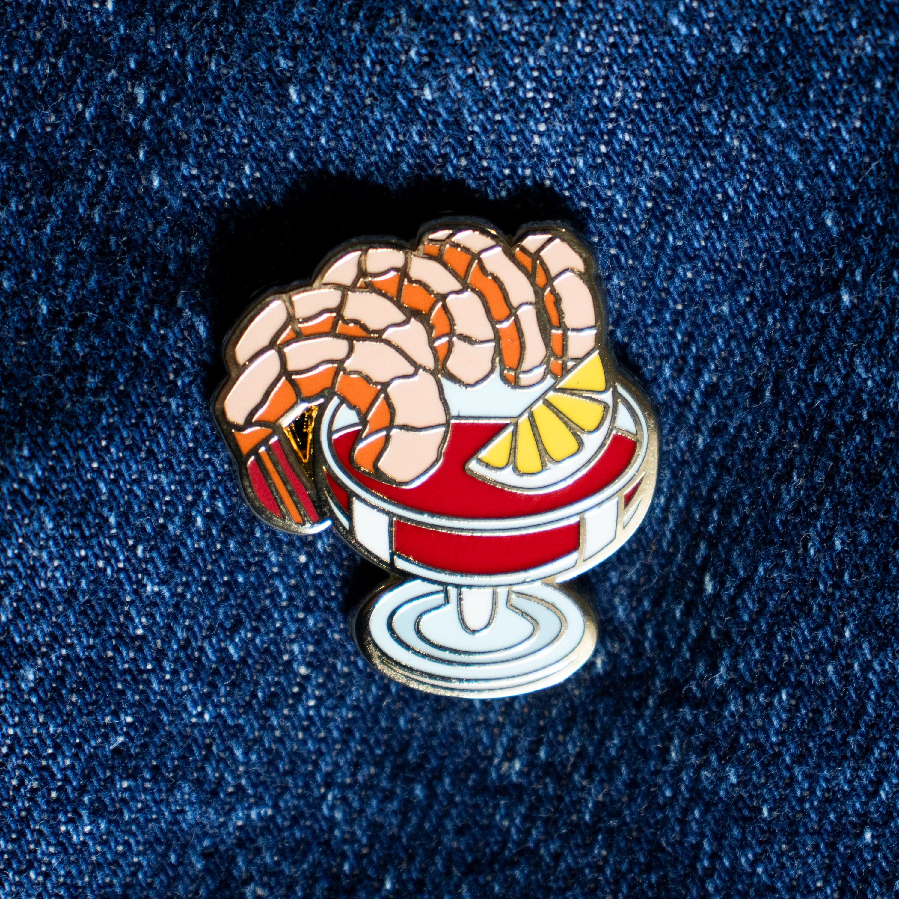 Shrimp cocktail pin