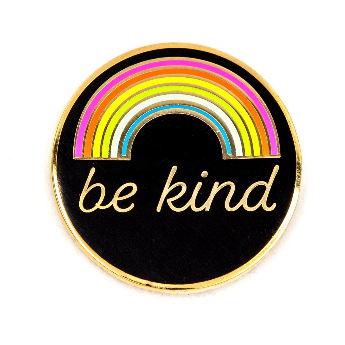 Be kind rainbow pin