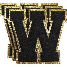 Chenille Letter W Patch