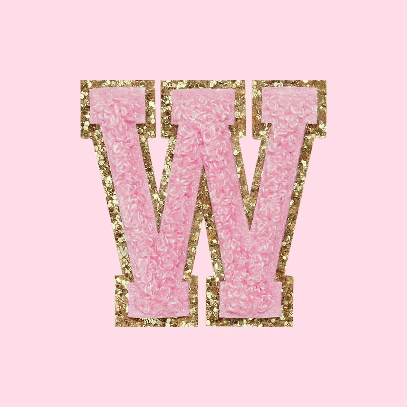 Chenille Letter W Patch