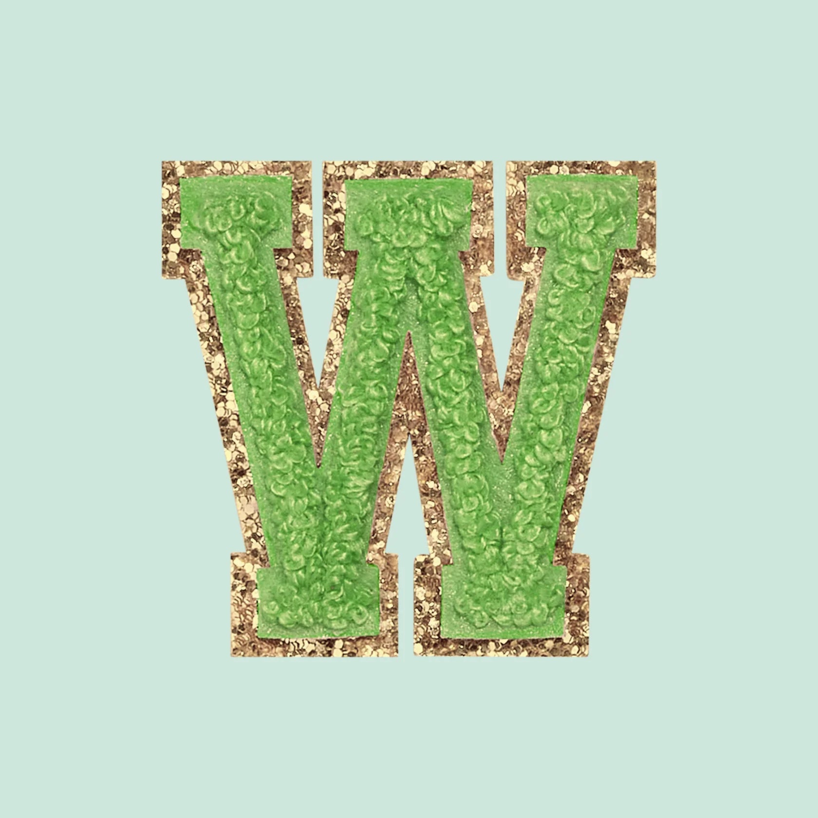 Chenille Letter W Patch