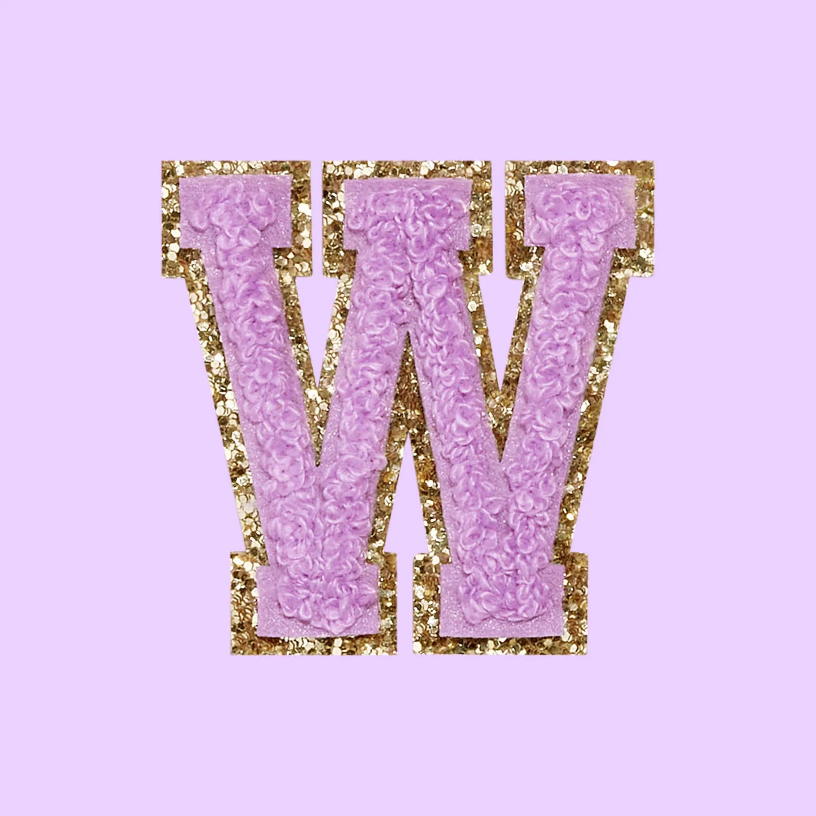 Chenille Letter W Patch