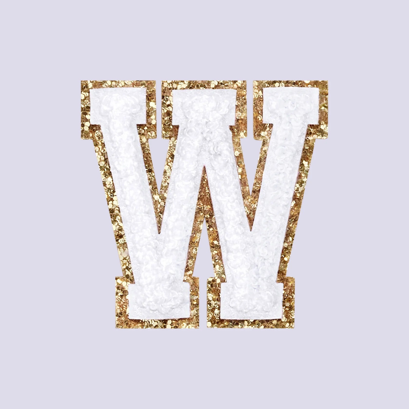 Chenille Letter W Patch