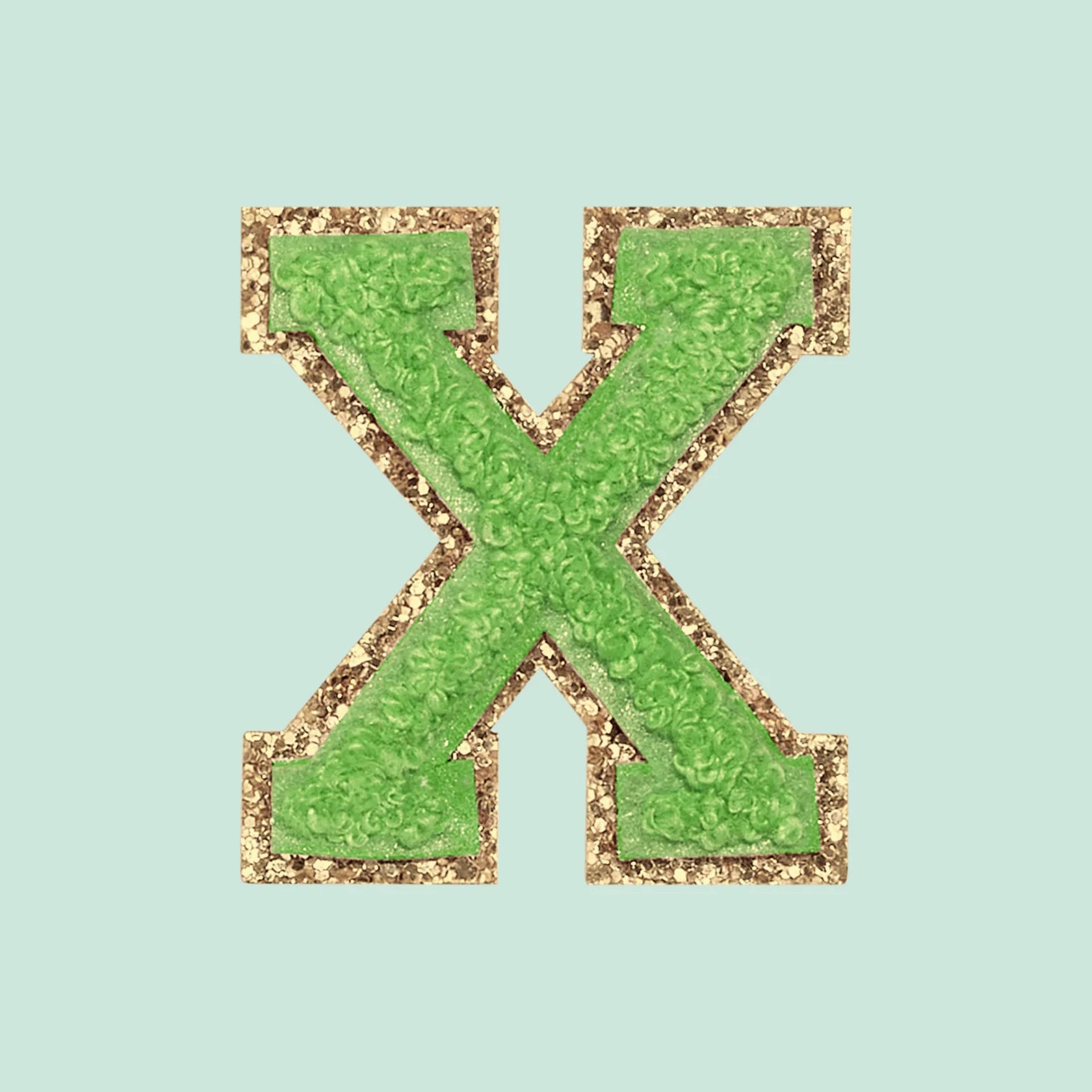 Chenille Letter X Patch