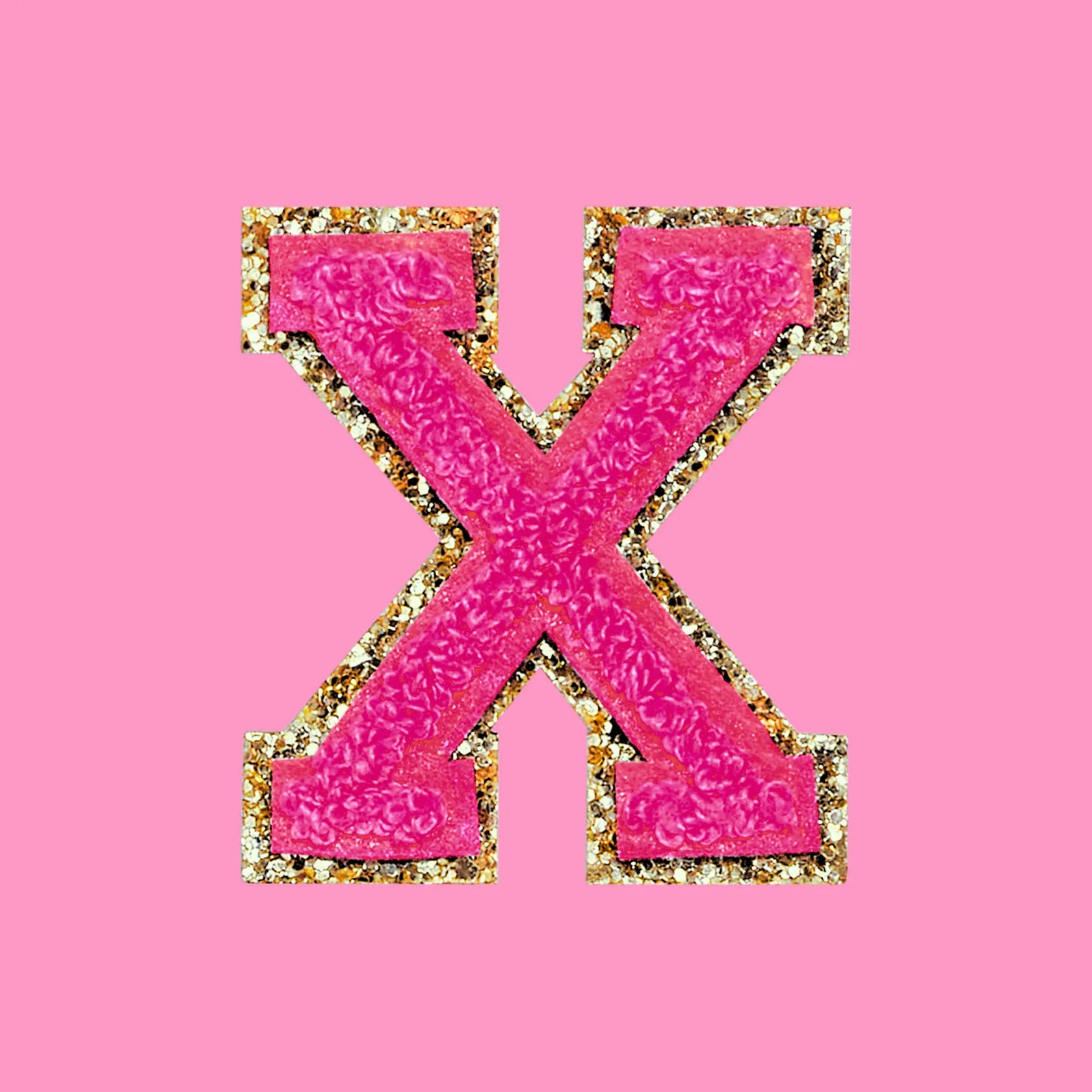 Chenille Letter X Patch
