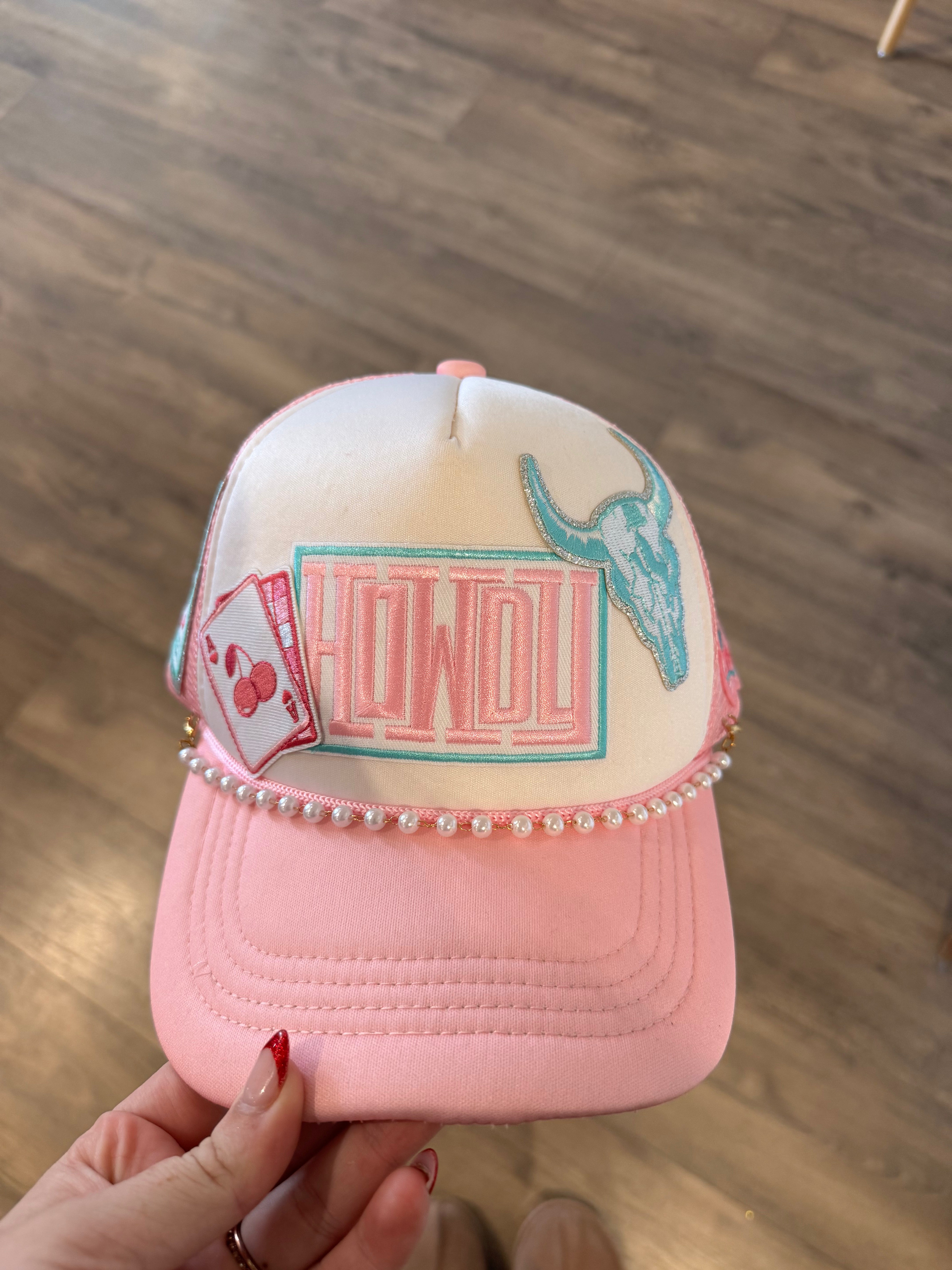 Pink Two Tone Trucker Hat Design