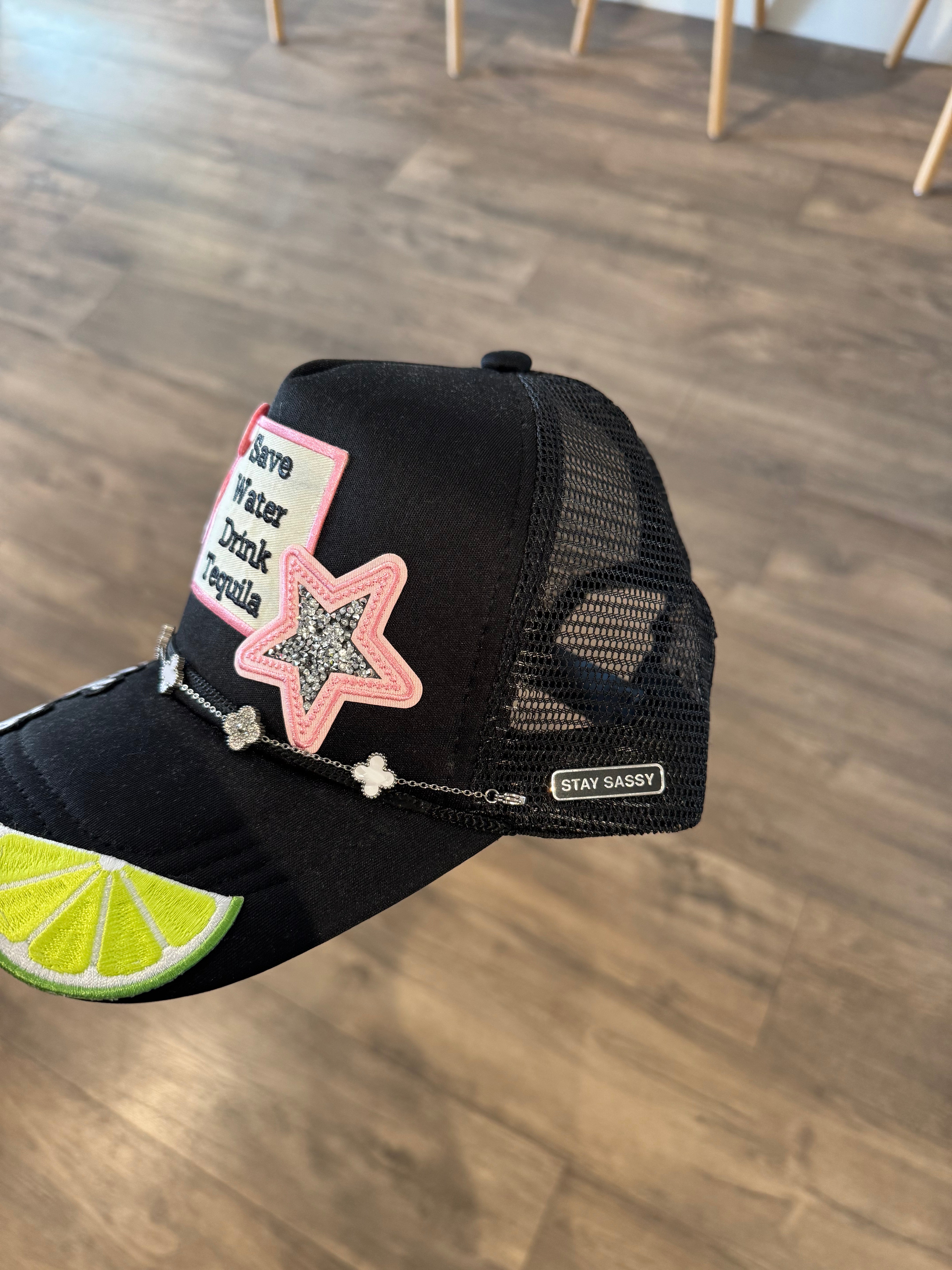 Black Trucker Hat Design