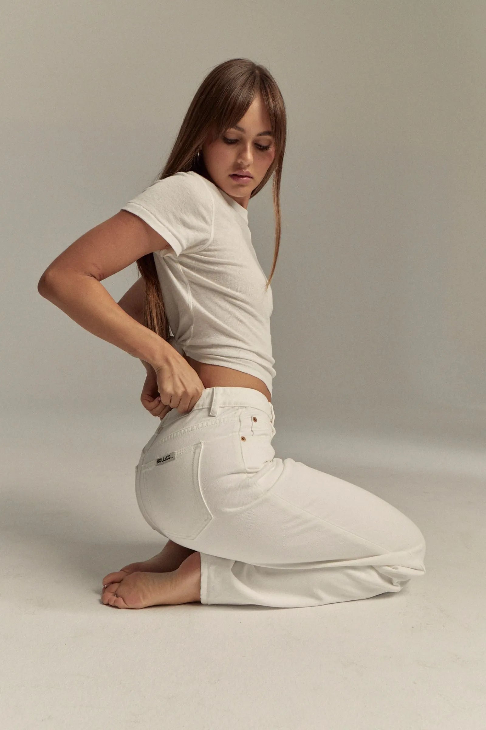 Kate Baggy Jeans- Off White