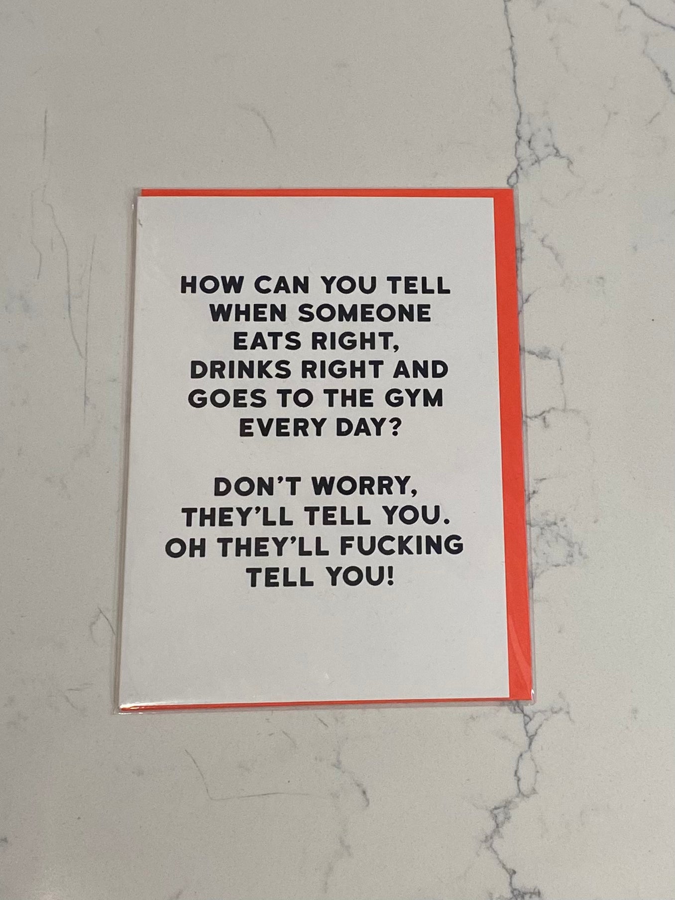 Red Back Cards Neon Orange
