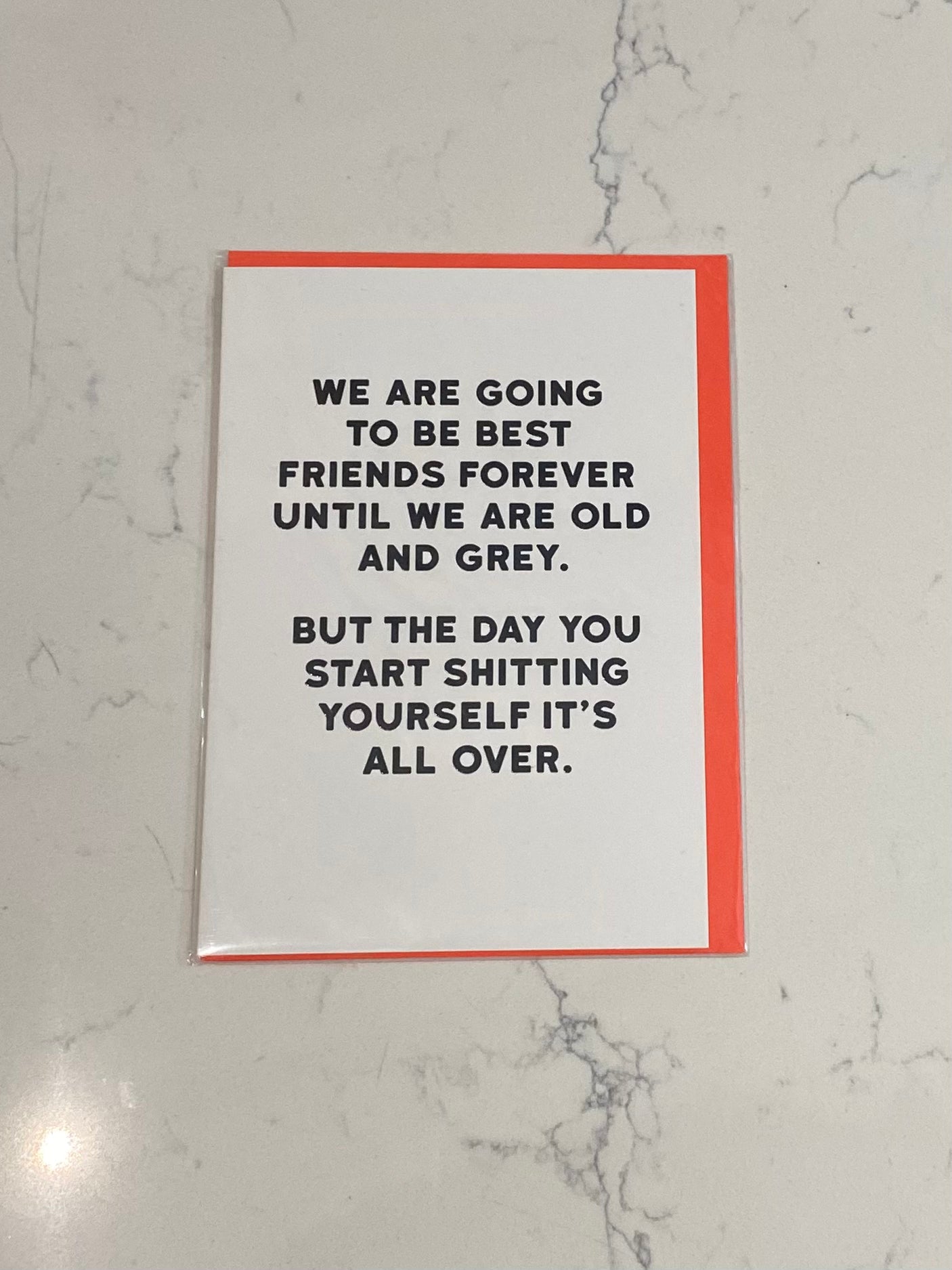 Red Back Cards Neon Orange