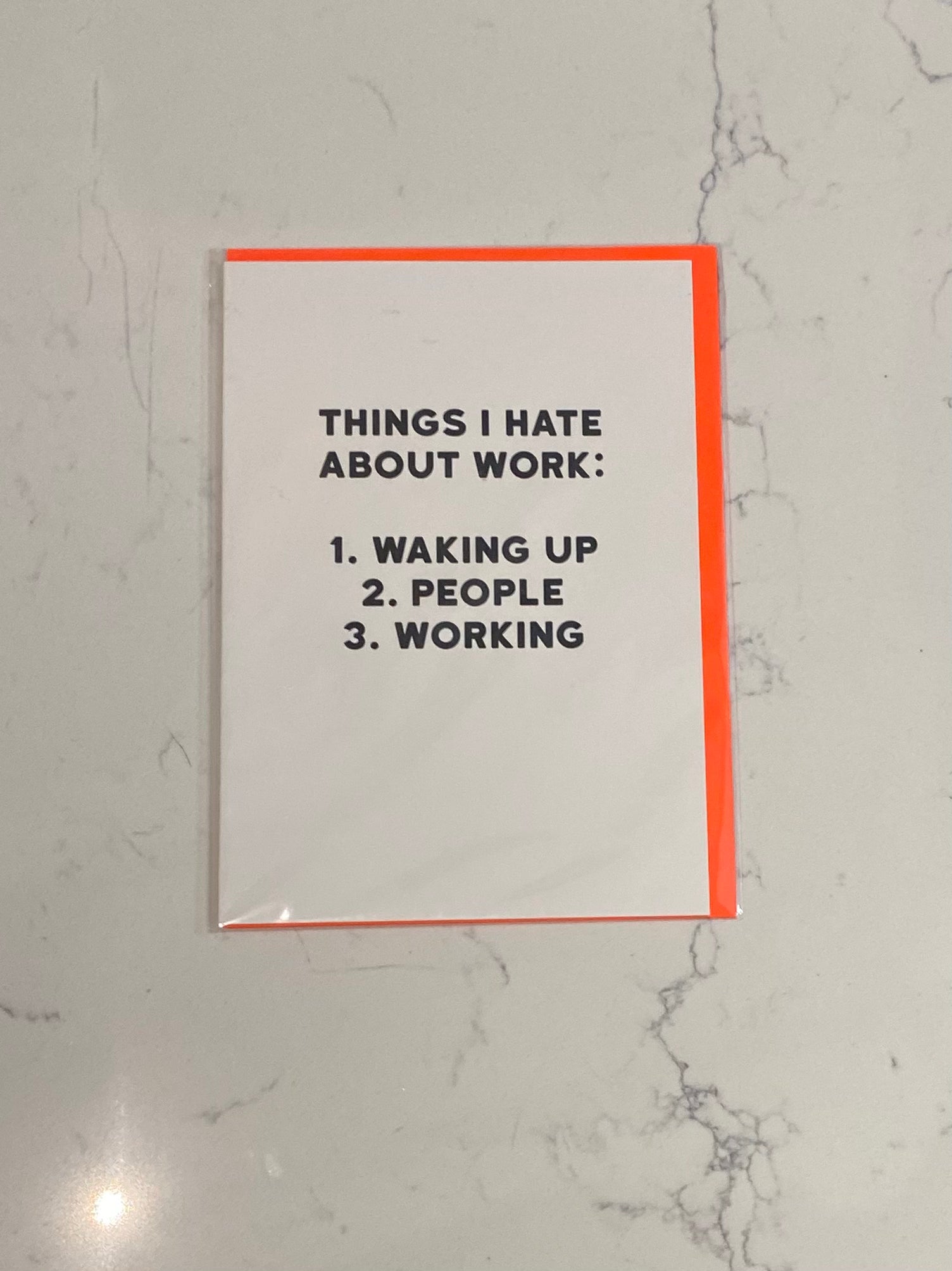 Red Back Cards Neon Orange