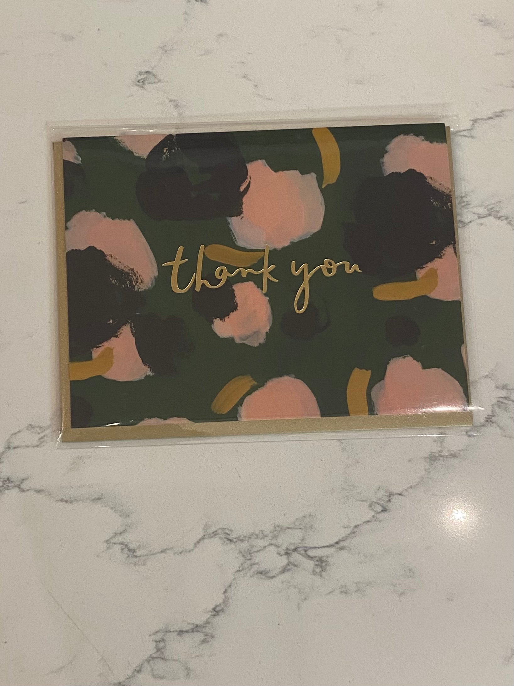 Green Thank You Card