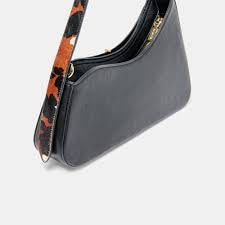 Brown Cow Print Shoulder Bag