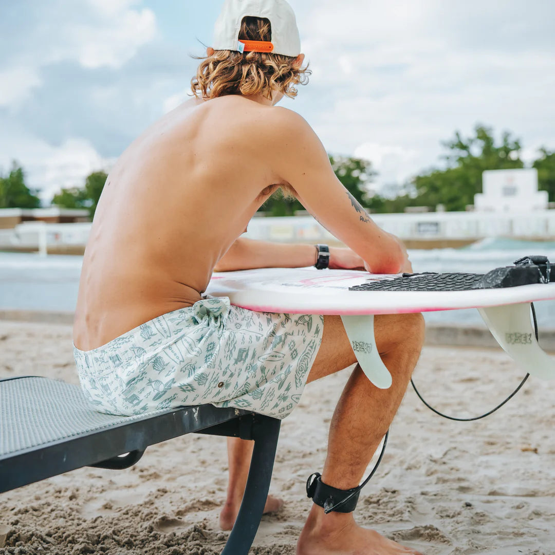 SENDERO X WACO SURF BARTON ELASTIC BOARDSHORTS- SOUTHWEST WAVES