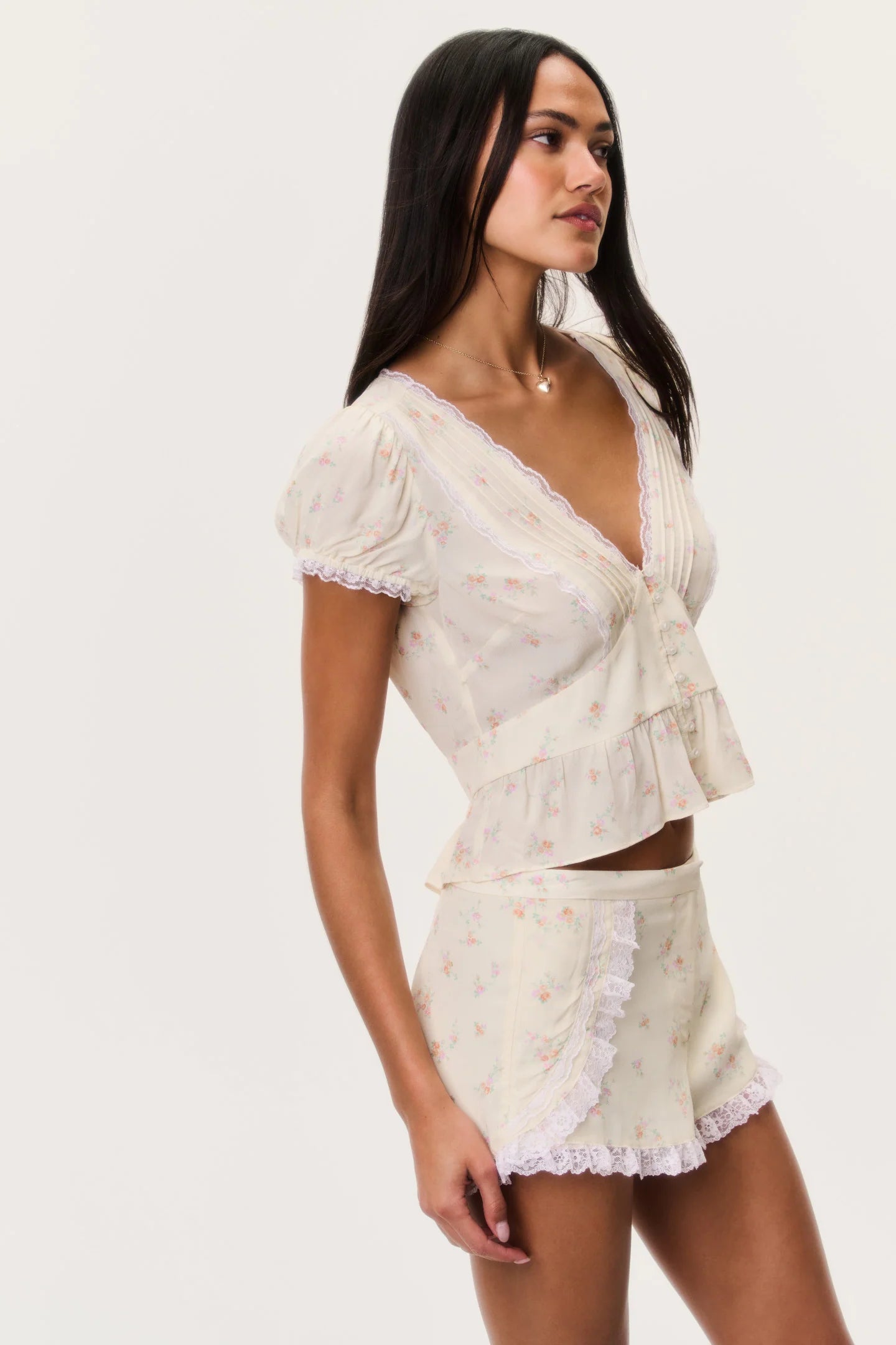 Bondy Floral Top in Lemon Haze