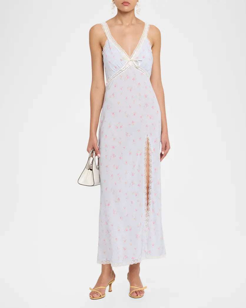 Beverly Dress in Calico Peach