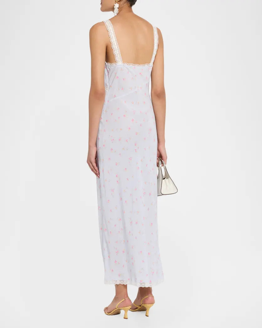 Beverly Dress in Calico Peach