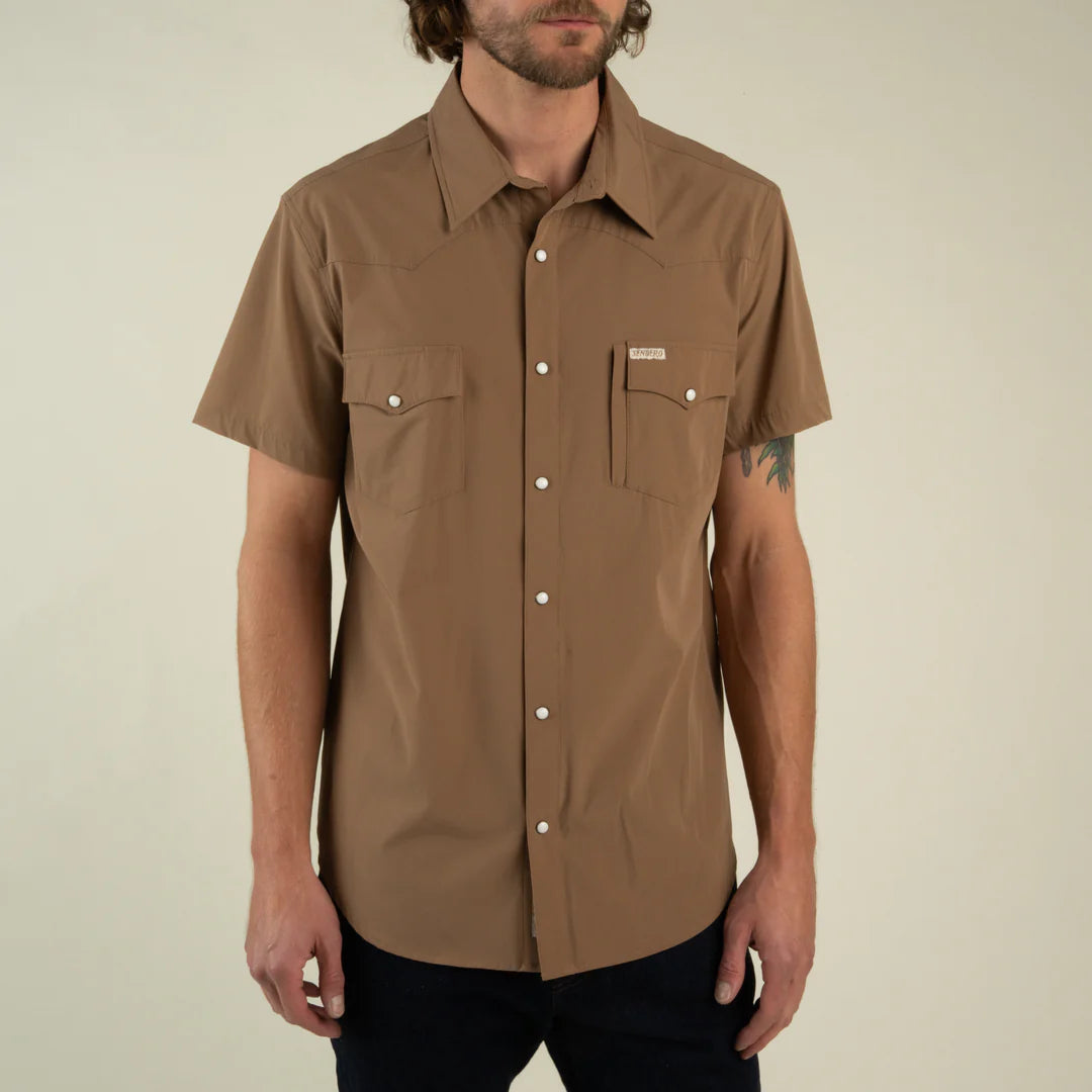 Confluence Tech Shirt in Light Brown