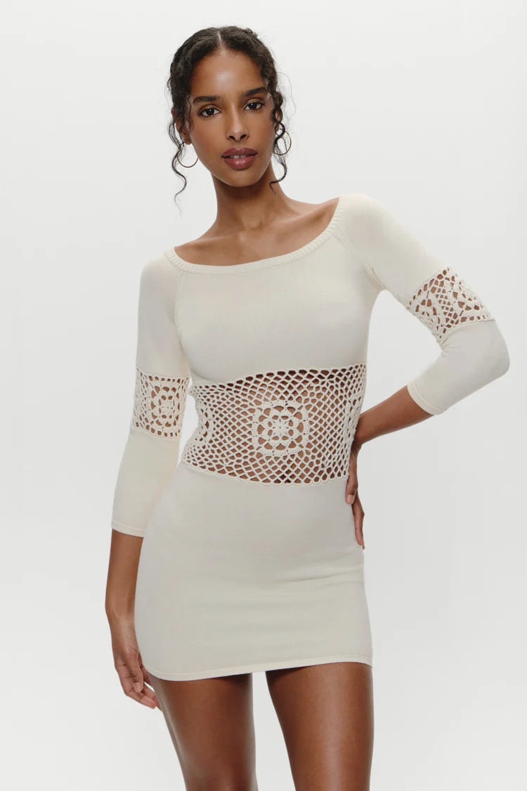 Bunny cloud knit dress