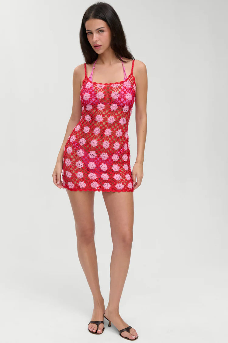 Julie crochet mini dress