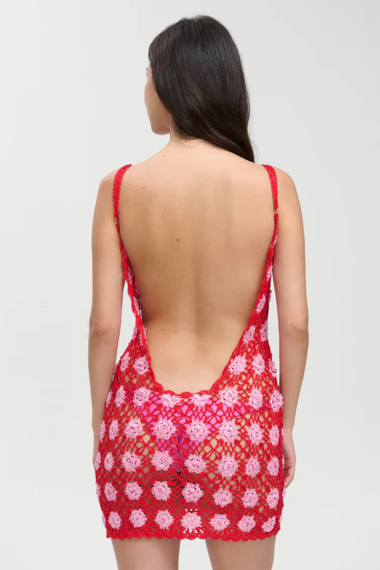 Julie crochet mini dress