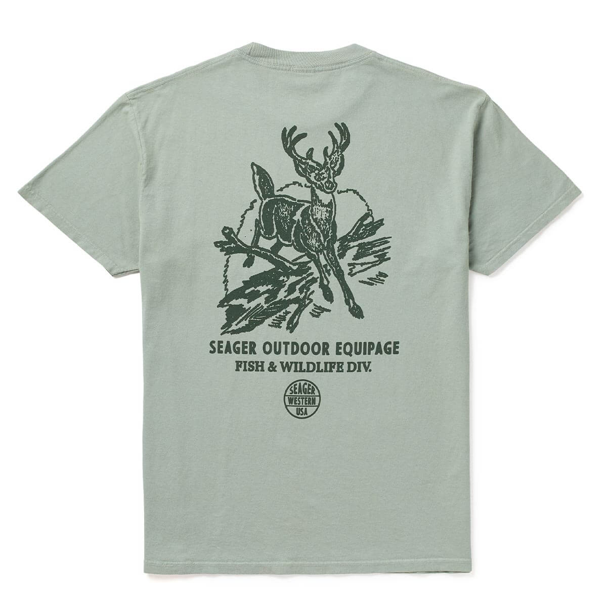 F&W Division Premium Tee in Moss