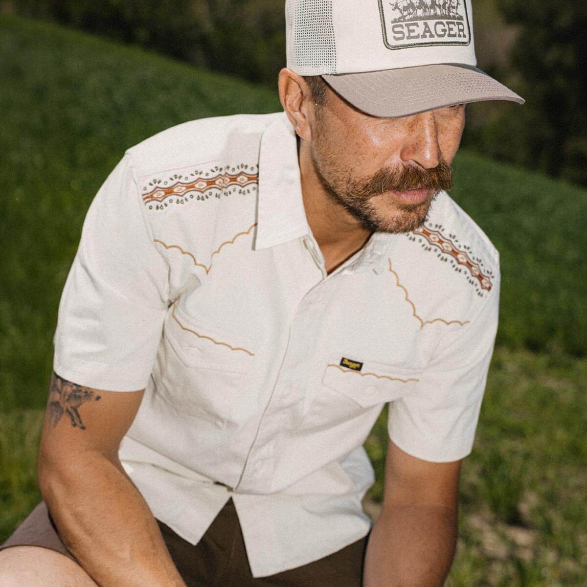 Amarillo S/S Shirt in White Wash