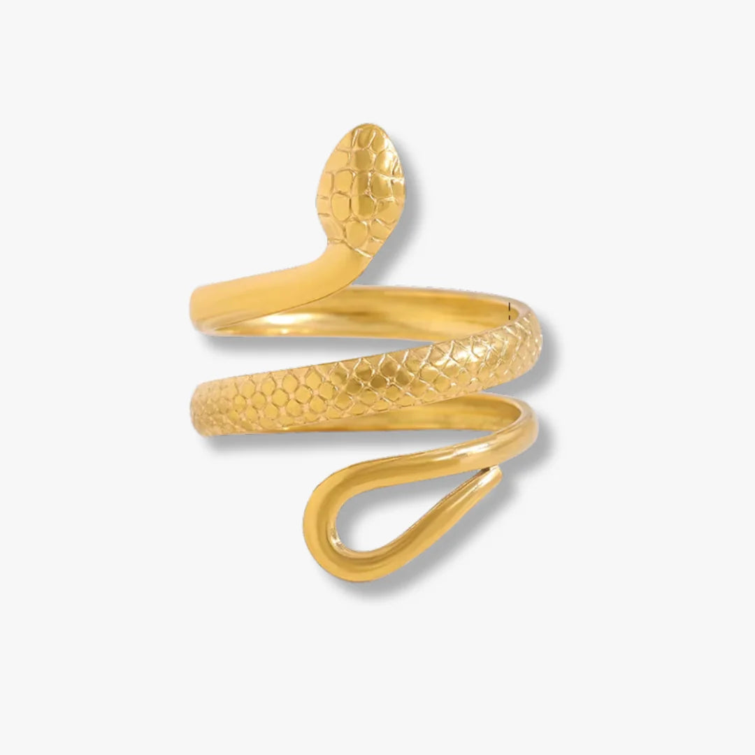 Eden Snake Adjustable Textured Ring