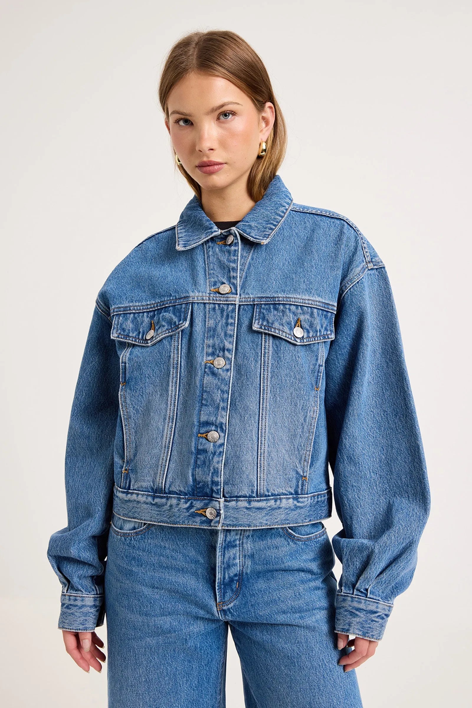 Denim Swing Jacket in SoHo Vinatge