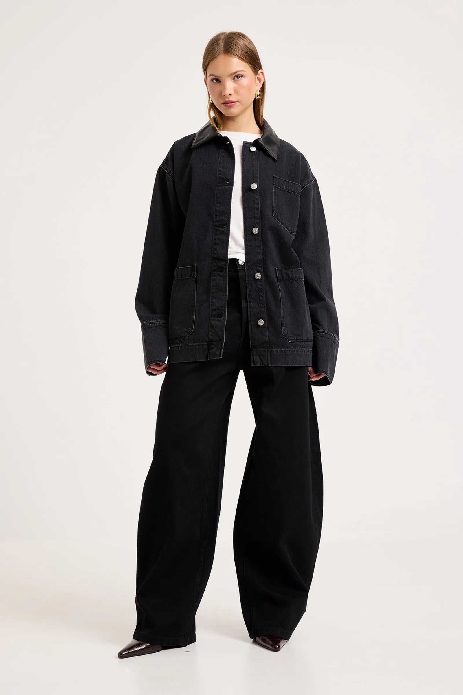 Denim Chore Jacket in Mercer Black